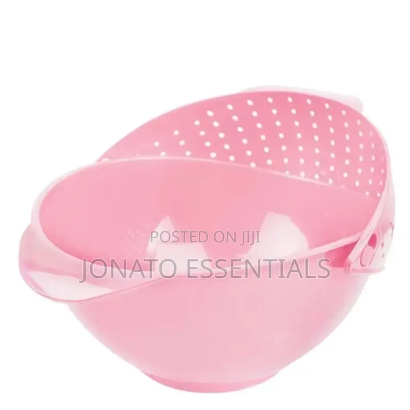 2in1 Vegetable Basin Wash Rice Sieve Fruit Bowl Fruit Basket
