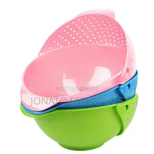 2in1 Vegetable Basin Wash Rice Sieve Fruit Bowl Fruit Basket