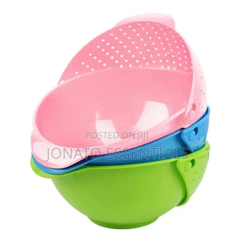 2in1 Vegetable Basin Wash Rice Sieve Fruit Bowl Fruit Basket