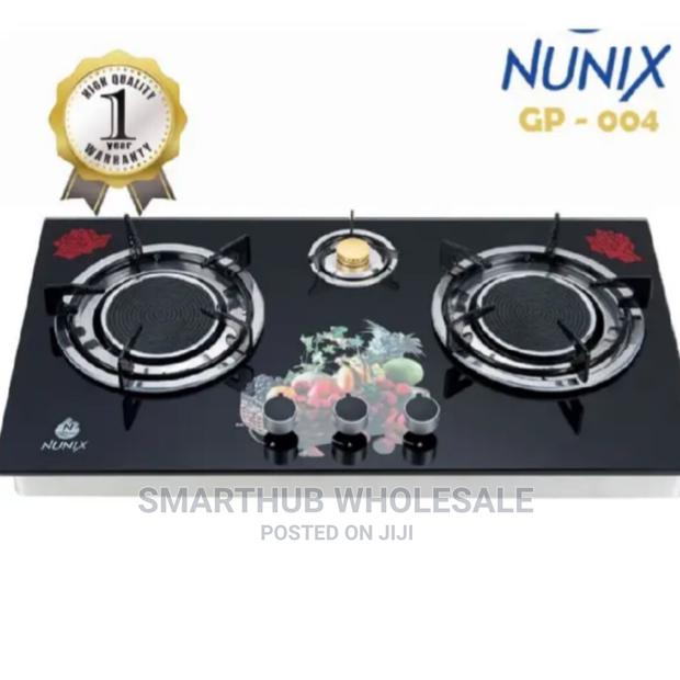 Nunix Cooker Glass Burner 3 Burner - main view