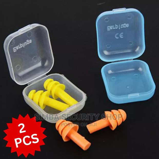 2 Noise Reduction Ear Plug Case With Plastic Box Silicone