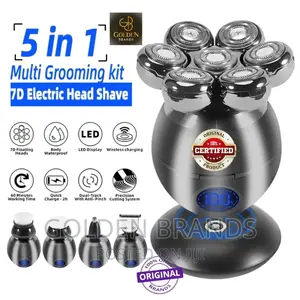 Men Multi Grooming Kit 5 in 1 Electric Bald Smoother +Shaver
