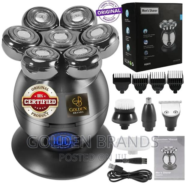 Men Multi Grooming Kit 5 in 1 Electric Bald Smoother +Shaver - main view