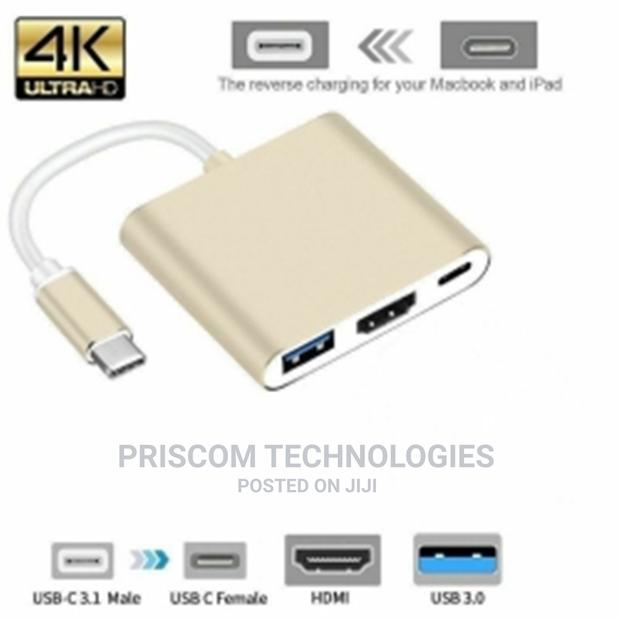 3 in 1 Type-C to HD HDMI USB 3.0 Hub USB-C Data Charging