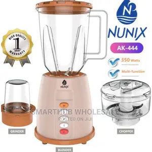 Nunix 3 in 1 Blender, Grinder Chopper Model AK-444