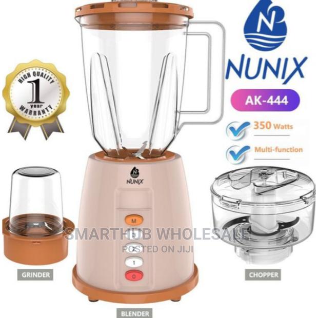 Nunix 3 in 1 Blender, Grinder Chopper Model AK-444