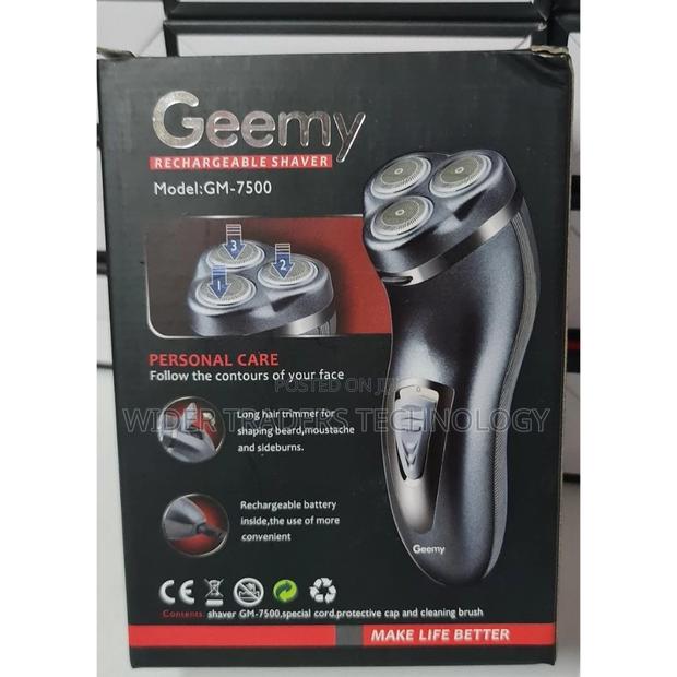 Geemy Rechargeable Hair Shaving Machine, Shaver - 3 in 1