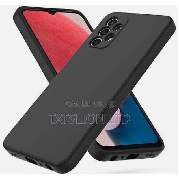 Silicone Cover for Samsung Galaxy A23 Black - thumbnail 2