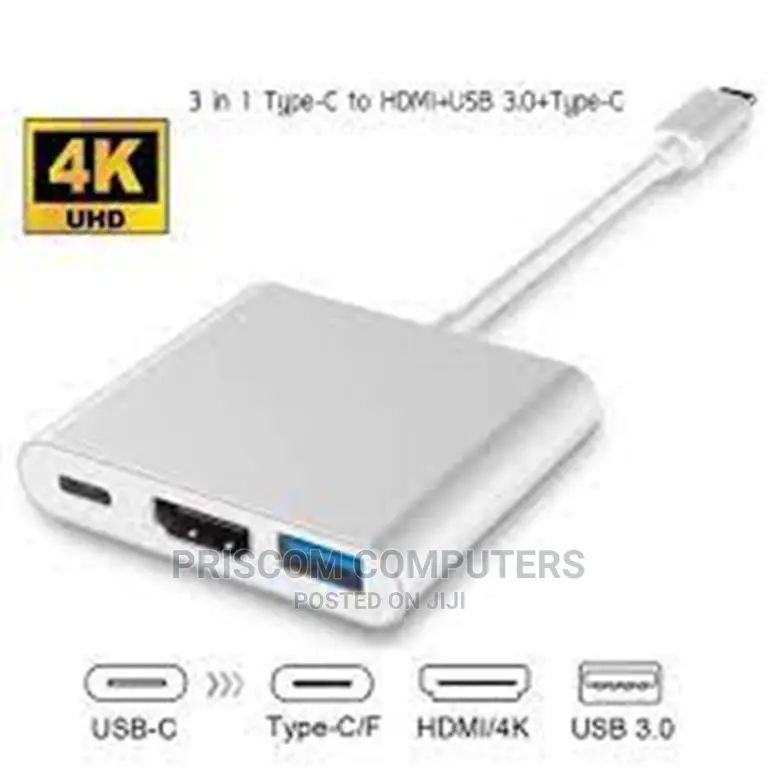 Type C 3 In1 Adapter (Hdmi,Usb 3.0 and Type C), Type C HDMI