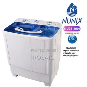 Nunix 7.5 KGS Twin Tub Washing Machine