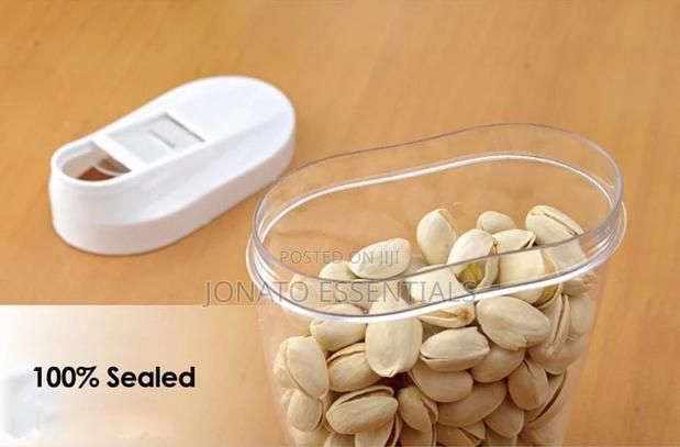 5 Piece Food Cereal Snack Container Storage Set With Lids - thumbnail 5