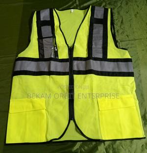 Luminous Green Perforated Reflective Vest - main view