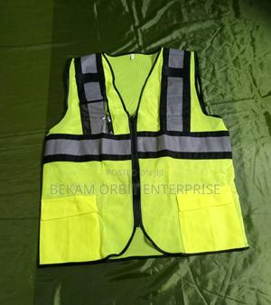 Hi-Vis Green Safety Reflective Vests - main view