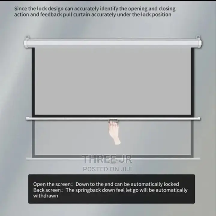Locable Projection Screen to the Length One Wants