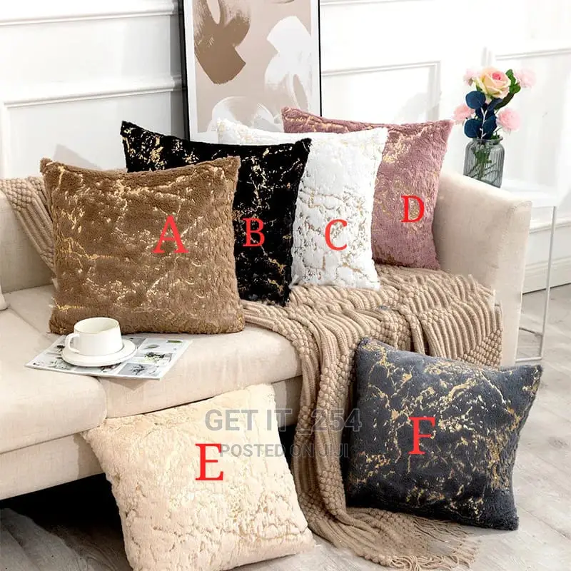 Marble Effect Print Cushion Covers*
 *Size* 43*43 Cm