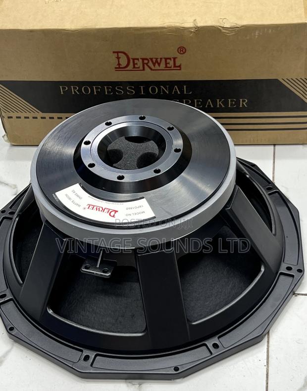 Derwel Pd1880 Professional Woofer Bass Speaker - main view