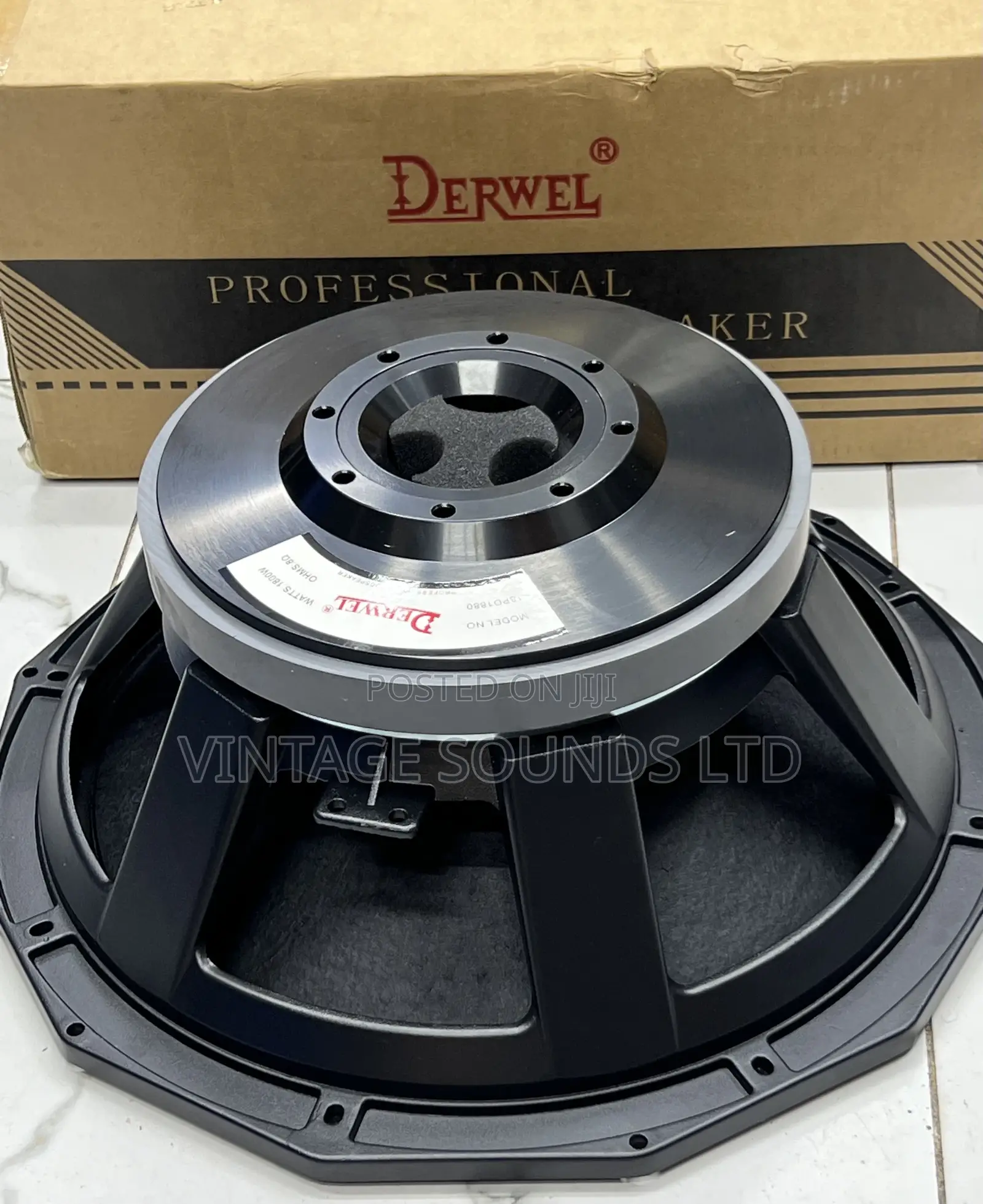 Derwel Pd1880 Professional Woofer Bass Speaker