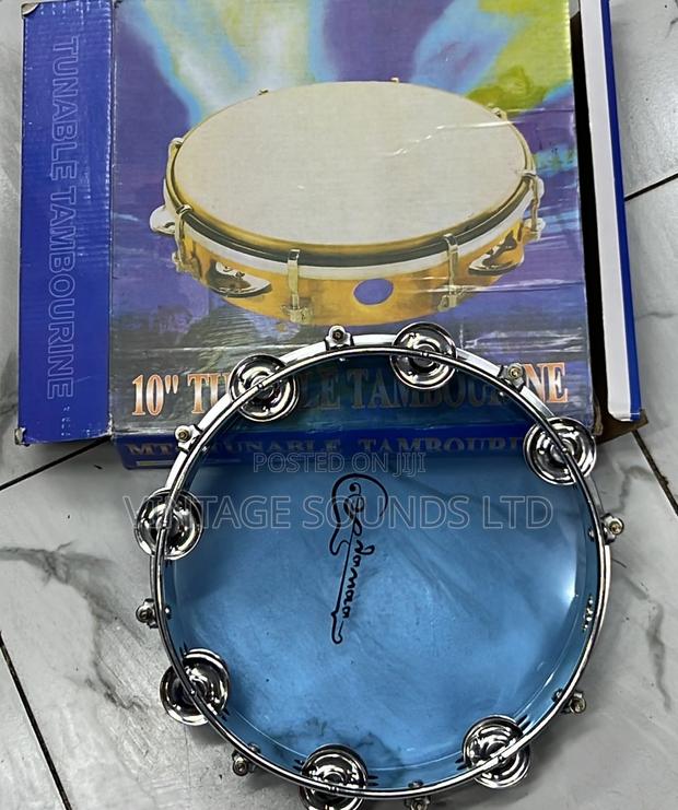 10inch Handheld Tambourine, Double Row Metal Jingle Bells