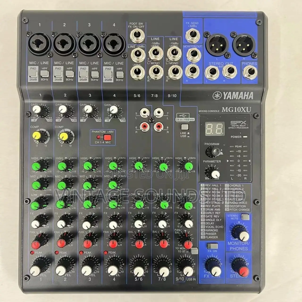 Yamaha Mg10xu 10-Input Stereo Mixer With Effects