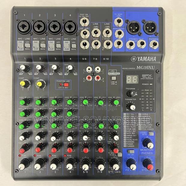 Yamaha Mg10xu 10-Input Stereo Mixer With Effects - main view