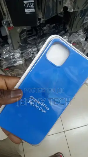 iPhone 14 Plus Case Blue (2022), Liquid Silicone Case Phone