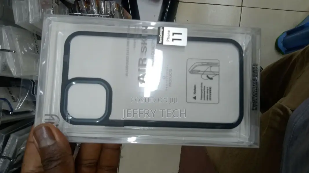iPhone 11 Case Clear With Black Border Hybrid Shockproof Pr