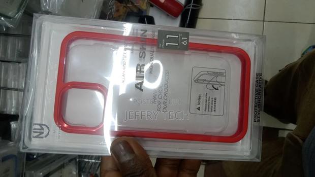 Rugged Red Border Clear Case for iPhone 11 - main view