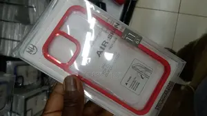 Rugged Red Border Clear Case for iPhone 11