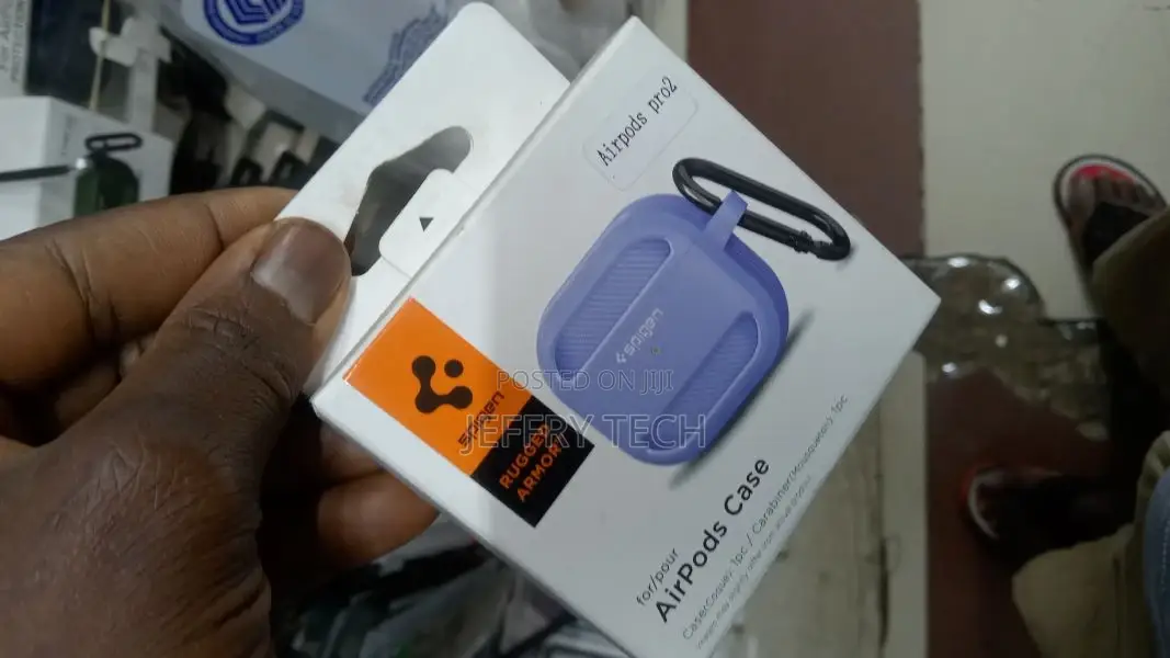 Spigen Airpods Pro 2nd Generation Rugged Armor Case and Lany