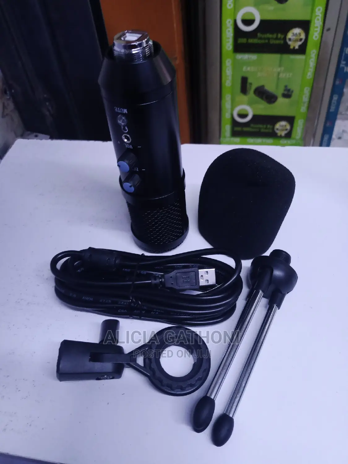 New Condenser Microphone With Echo and Mute Button