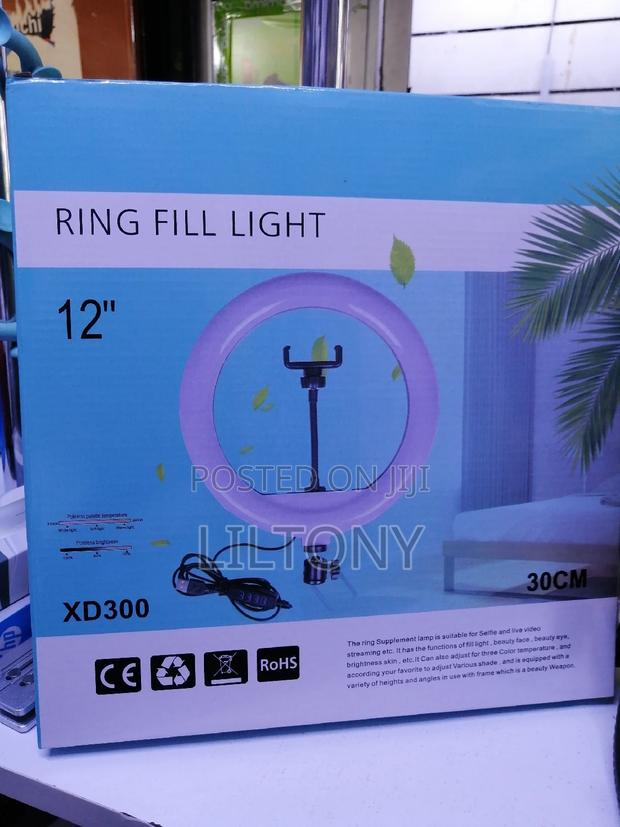 12" Ring Light With Three Lighting Modes - main view