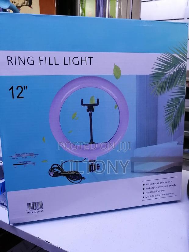 12" Ring Light With Three Lighting Modes - thumbnail 2