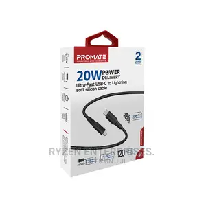 Promate 20W Power Delivery USB-C to Lightning Cable.