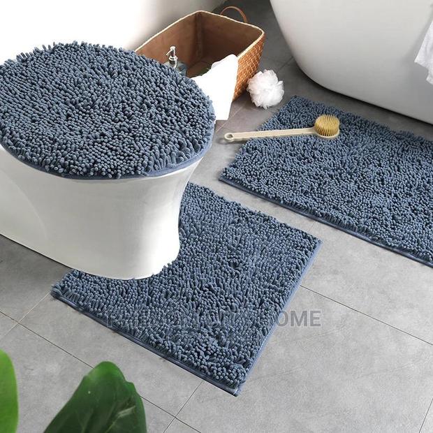 3pc Microfibre Toilet Set Mat - thumbnail 2