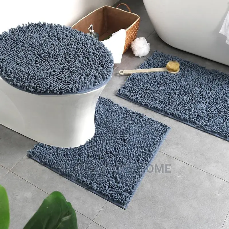 3pc Microfibre Toilet Set Mat