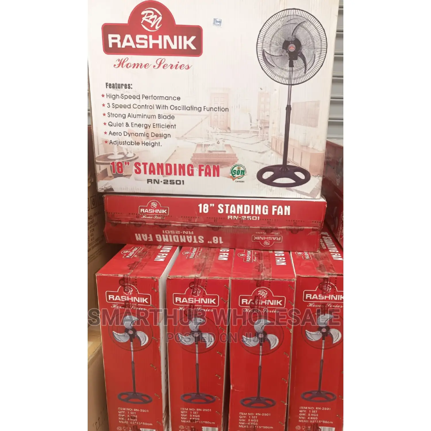 Rashnik 18 Standing Fan 18inch Fan