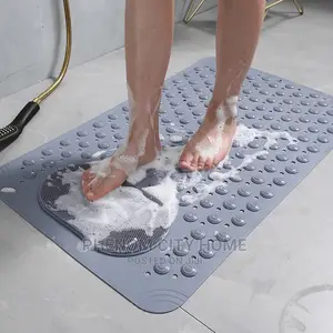 Anti Slip Bathroom Mat With Lazy Scrubber