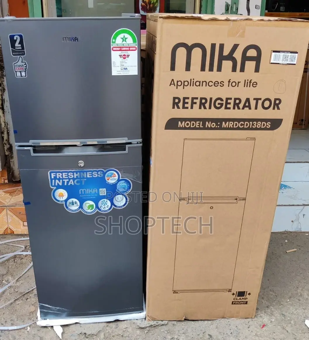 *Mika138litres Double Door Refrigerator