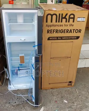 *Mika 118litres Double Door Refrigerator