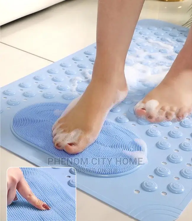 Bathroom Anti Slip Mats With Lazy Scrubber
