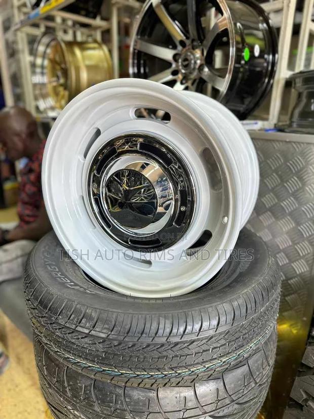 White And Silver 18 Inch Offset Rims For Prado,Ford Ranger - main view