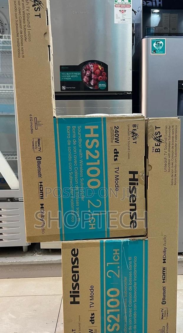 Hisense Sound Bar
HS2100. 2.1. 240 Watts