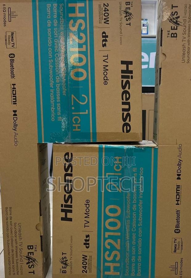 Hisense Sound Bar 
HS2100. 2.1. 240 Watts - thumbnail 2