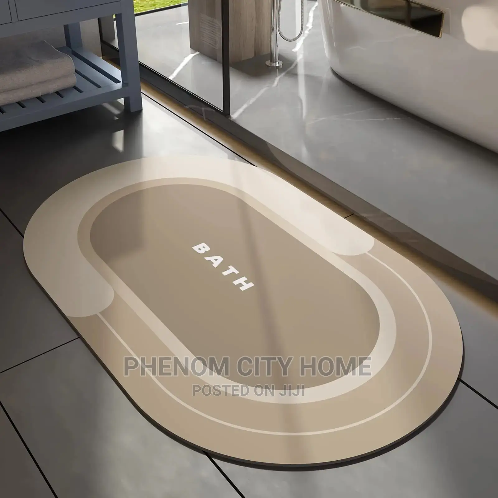 Oval Mats With Rubber Bottom