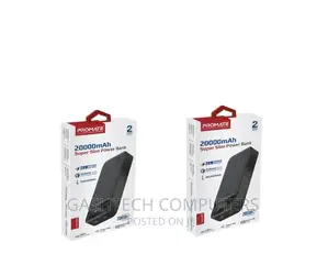Black Promate^Black Promate 20000mah Slim Power Bank
