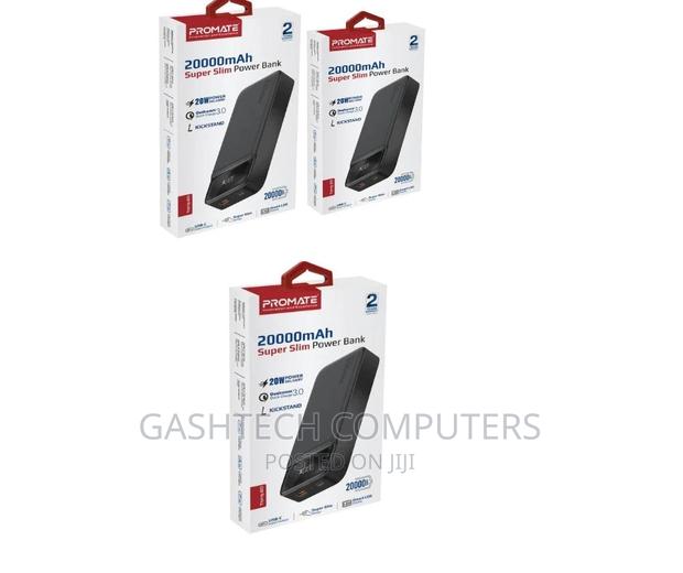 Black Promate^Black Promate 20000mah Slim Power Bank