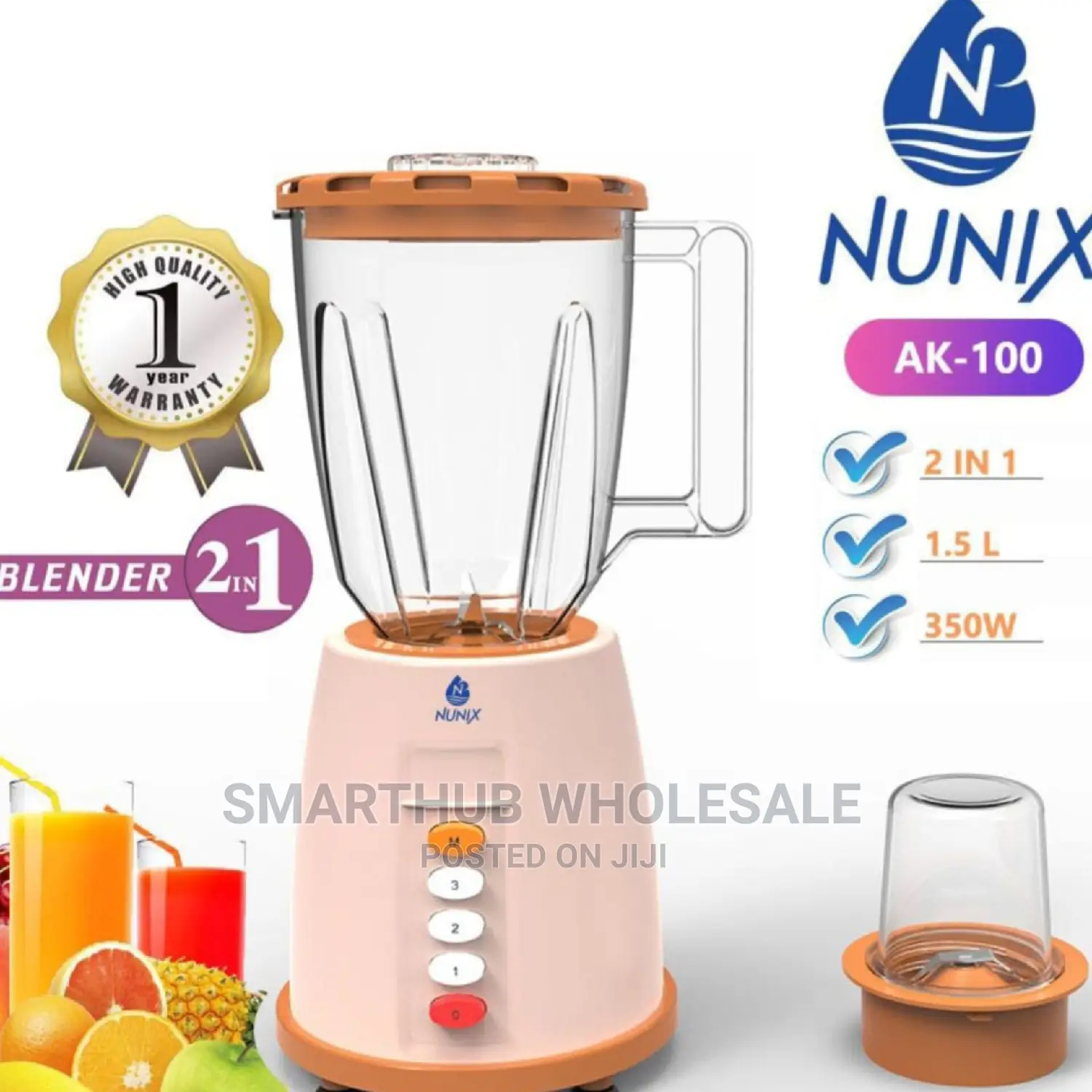 Nunix AK-100,2in1 Blender 1.5l