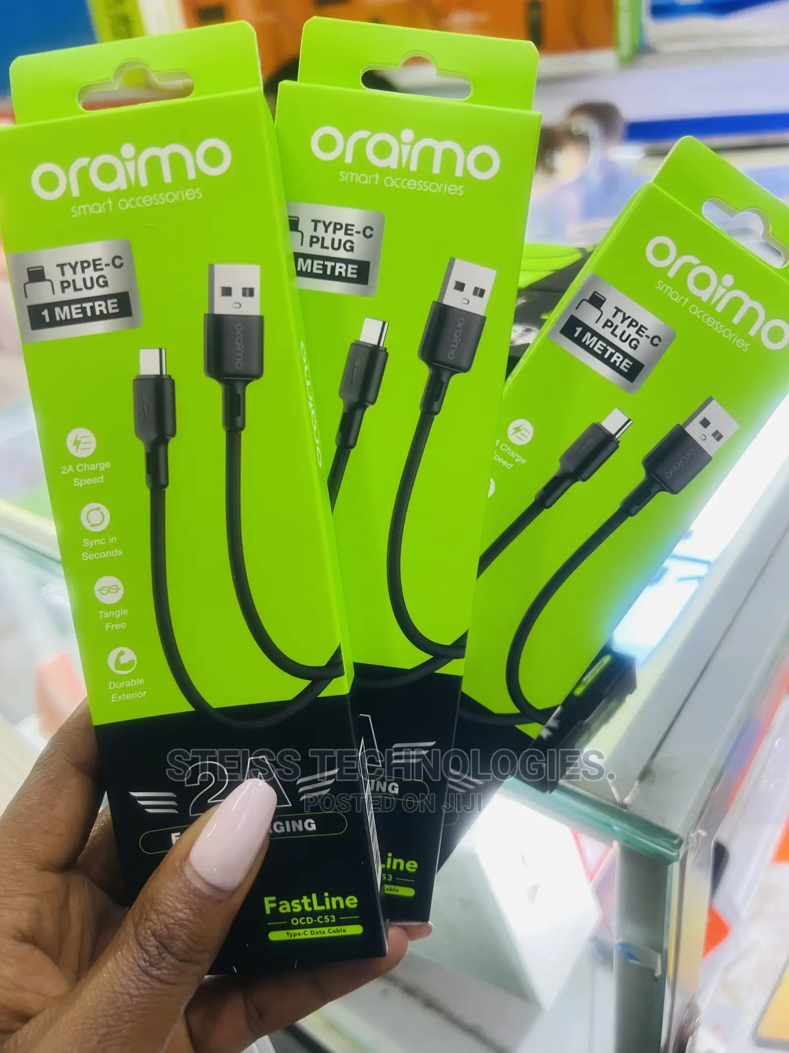 Oraimo High Speed Type C Cable.