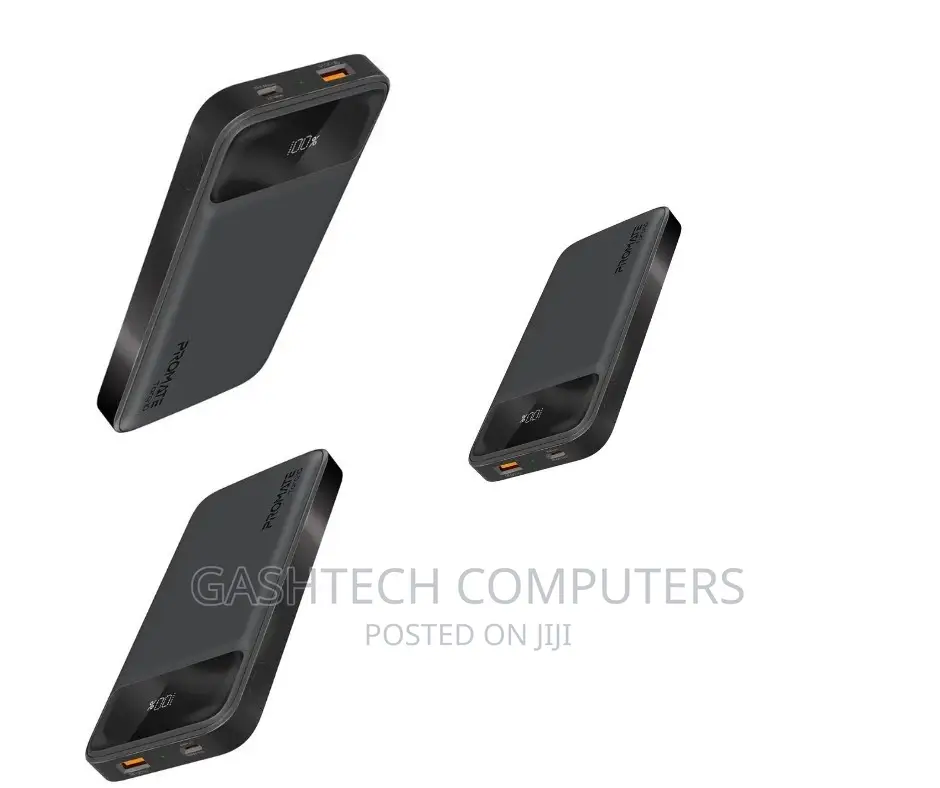 Promate^ Promate10000mah Slim Power Bank Black