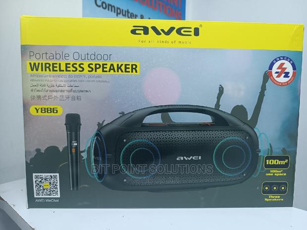 Portable Wireless Speakers With Wireless Mic (Y886)